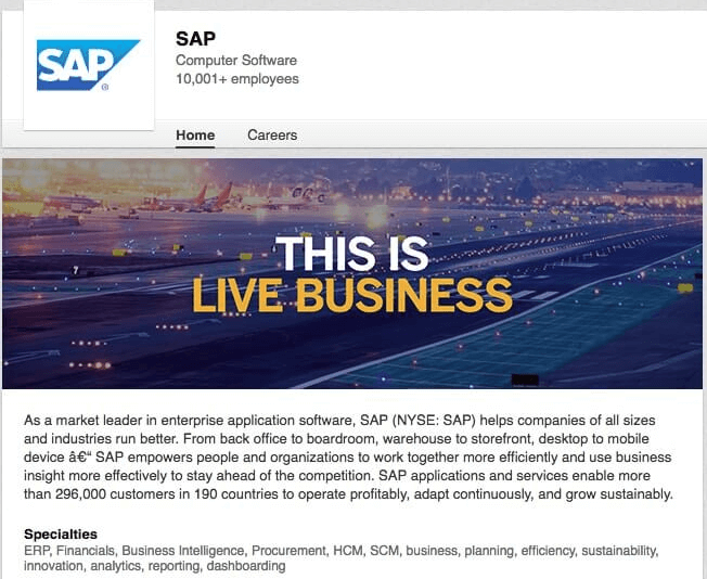 linkedin lead generation 3 SAP