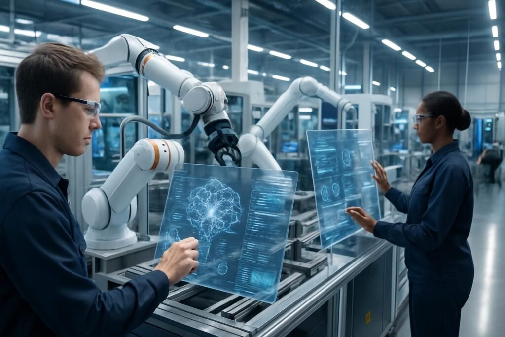 découvrez comment l'intelligence artificielle transforme l'industrie en optimisant les processus de production, améliorant l'efficacité et stimulant l'innovation.