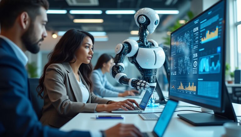 découvrez comment l'automatisation par l'intelligence artificielle transforme les entreprises en optimisant les processus, augmentant l'efficacité et stimulant l'innovation.